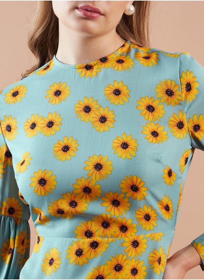 Women Regular Fit Casual Floral Print Shift Dress