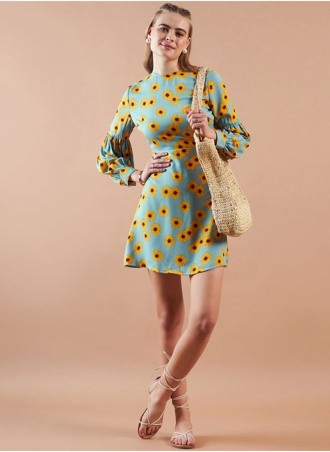 Women Regular Fit Casual Floral Print Shift Dress