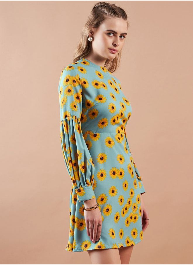 Women Regular Fit Casual Floral Print Shift Dress