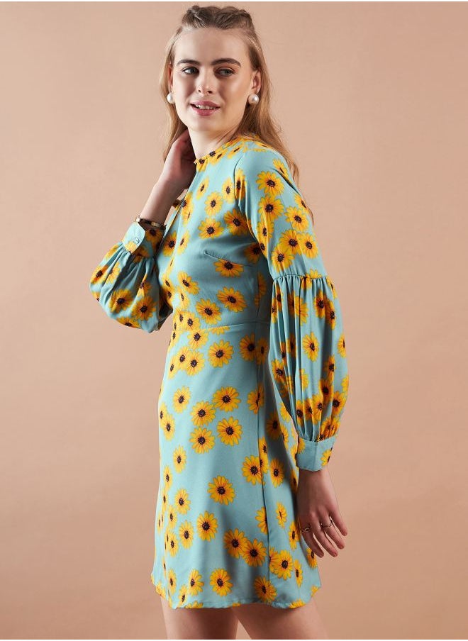 Women Regular Fit Casual Floral Print Shift Dress