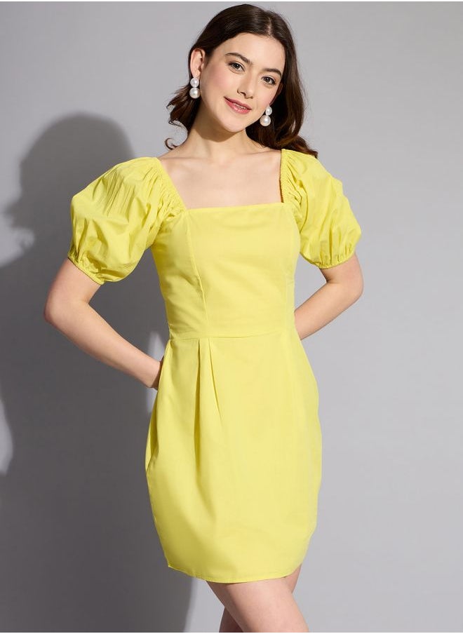 Women Regular Fit Casual Solid Shift Dress