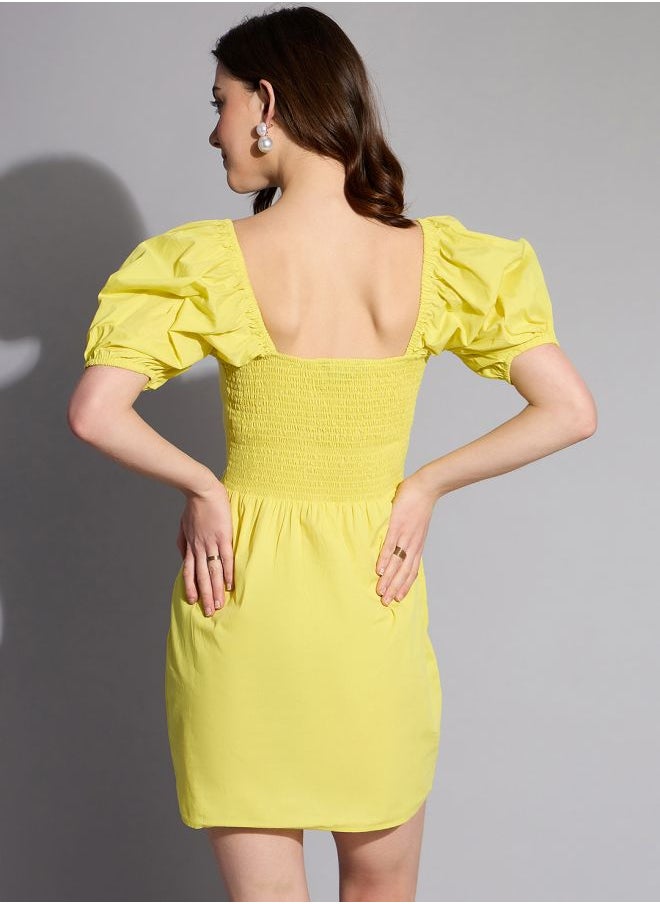 Women Regular Fit Casual Solid Shift Dress