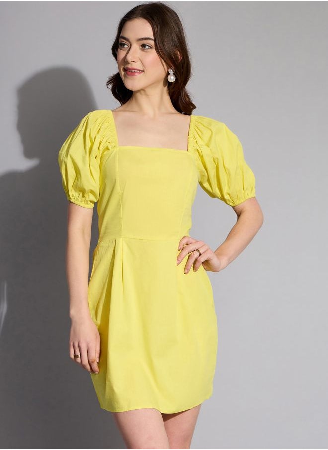 Women Regular Fit Casual Solid Shift Dress