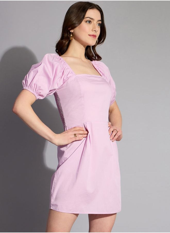 Women Regular Fit Casual Solid Shift Dress
