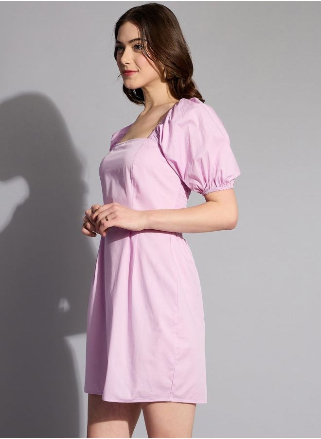 Women Regular Fit Casual Solid Shift Dress