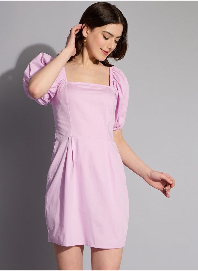 Women Regular Fit Casual Solid Shift Dress