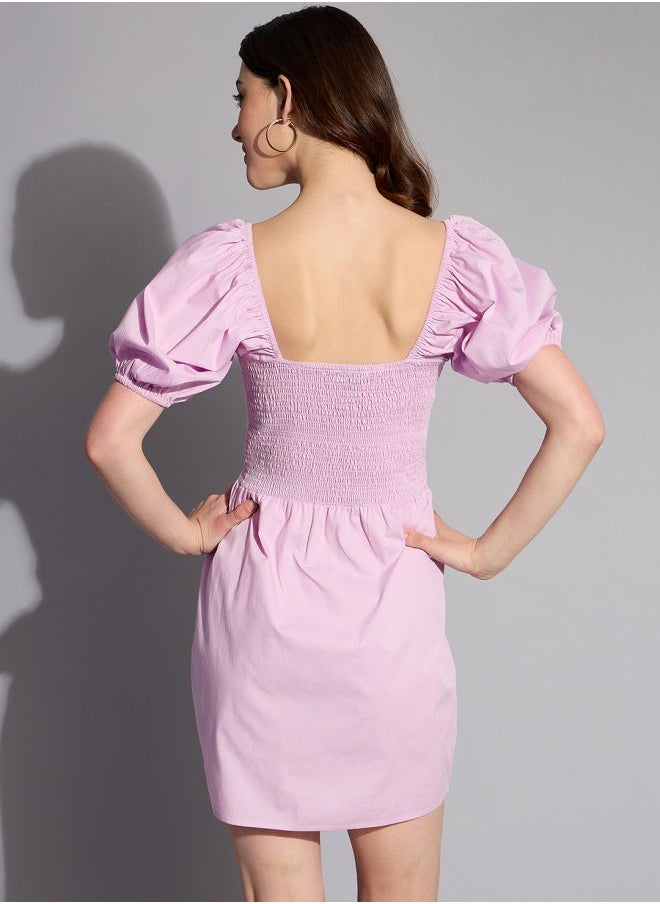 Women Regular Fit Casual Solid Shift Dress