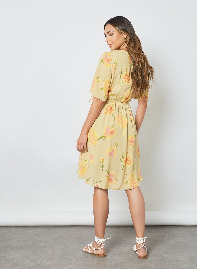 Tianna Floral Dress Hemp