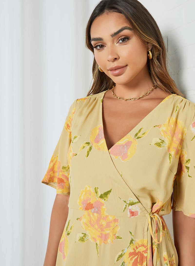 Tianna Floral Dress Hemp