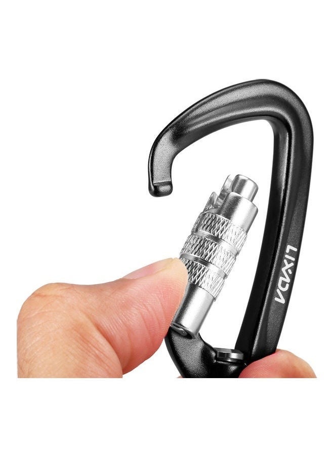 360-Degree Swivel Auto Locking Carabiner,Auto Locking Carabiner Heavy Duty Large Clip Climbing Carabiner Twist Lock Carabiners for Rock Climbing, Camping, Gym