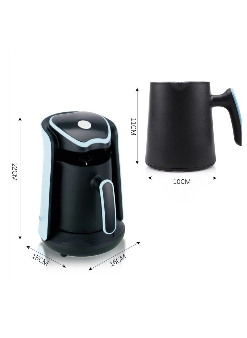 RAF  Household Automatic Arabic Greek Coffee Pot Double Cup Electric Turkish Coffee Maker (500 ml)