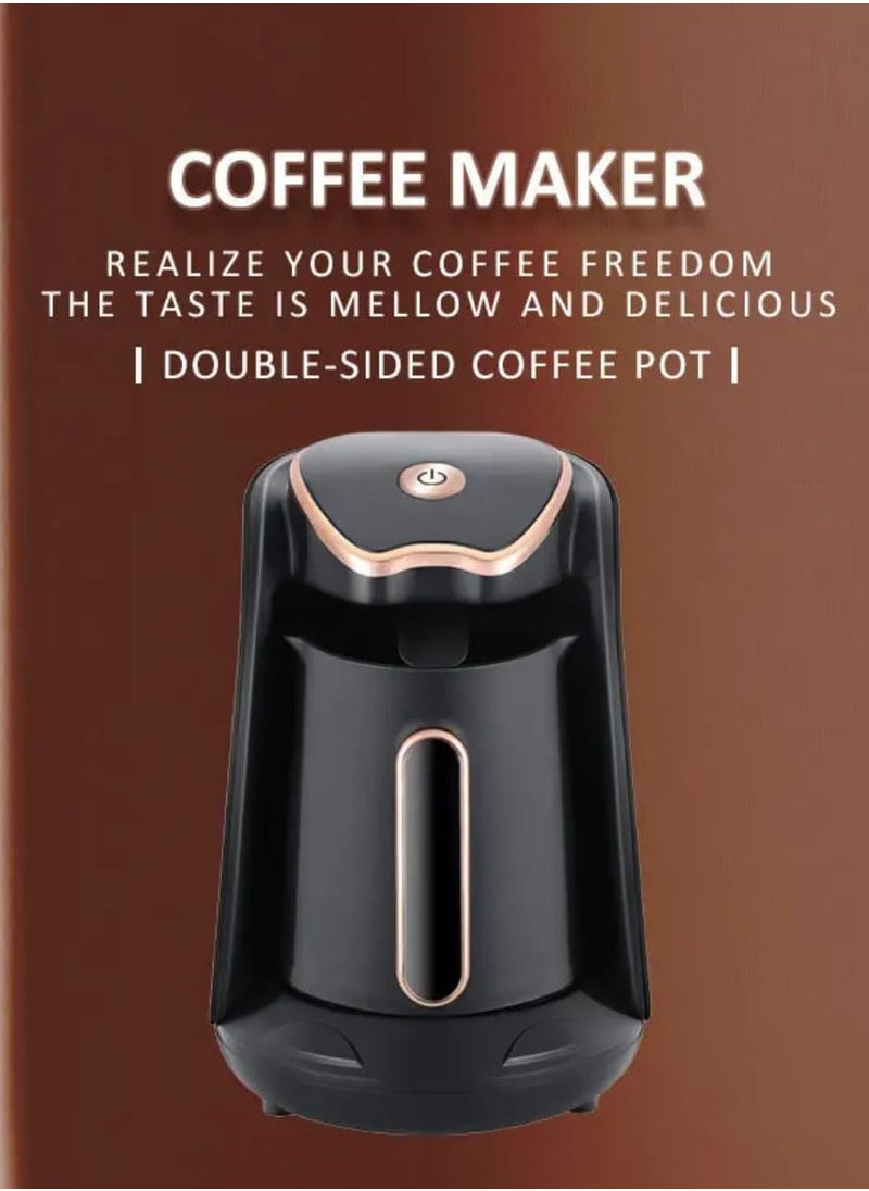 RAF  Household Automatic Arabic Greek Coffee Pot Double Cup Electric Turkish Coffee Maker (500 ml)
