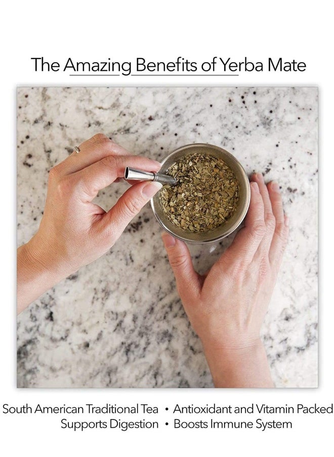230ml White Color Yerba Mate Tea Cup Stainless Steel Double Walled Easy Wash Household Insulation Cup Mate Gourds for Yerba Mate Loose Leaf Drinking with Bombilla Straw