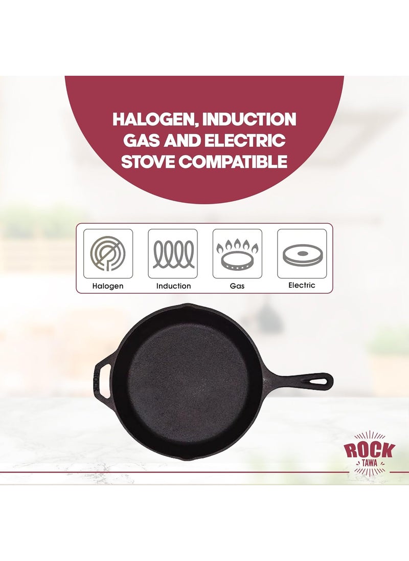 Rock Tawa Fry Pan 6 in PreSeasoned Cast Iron Skillet