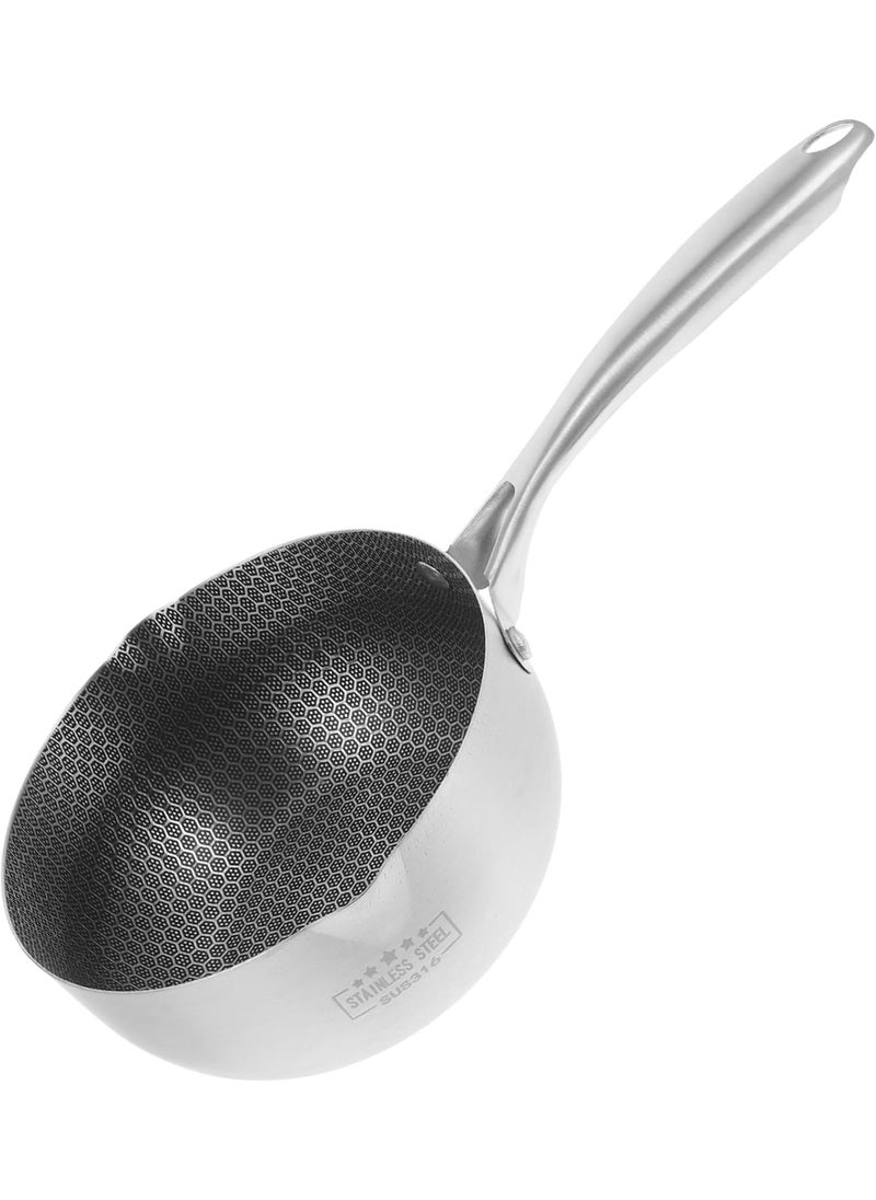 samusagya Stainless Steel Snow Pan Non Stick Egg Pan Fry Pan for Eggs NonStick Frying Pan Honeycomb Pan Honeycomb Fry Pan Honeycomb Frying Pan Non Stick Frying Pan Stainless Steel
