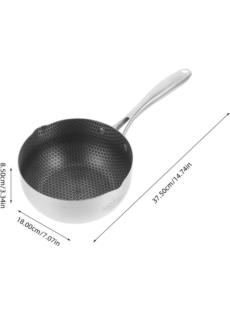 BHAJANSHREE 21 Stainless Steel Versatile Honeycomb Nonstick Deep Frying Snow Pan TeaSauce Egg Cooking pan Induction Base kadai EasyClean Design Steak HandleTriply Baking Pan Wok Hybrid Skillet