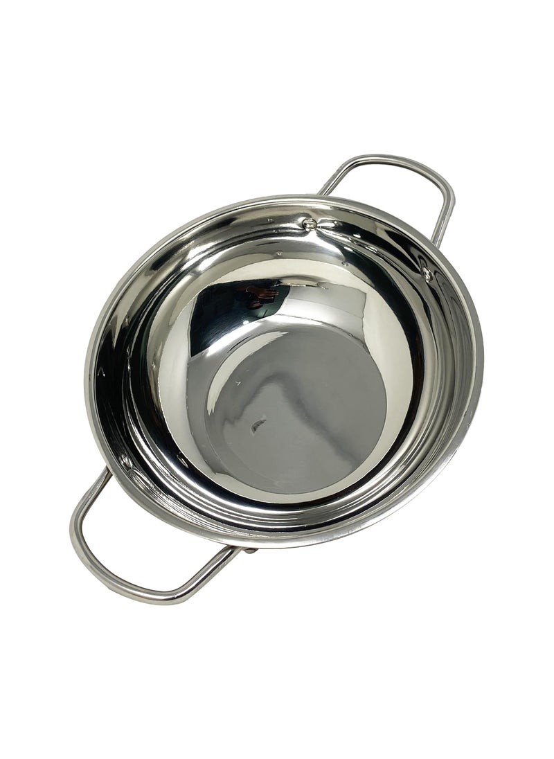 Rock Tawa Stainless Steel KadhaiKadai 2500ml