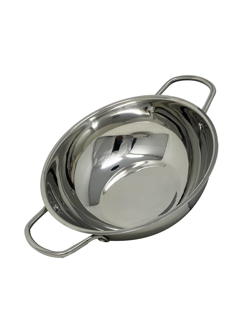 Rock Tawa Stainless Steel KadhaiKadai 2500ml