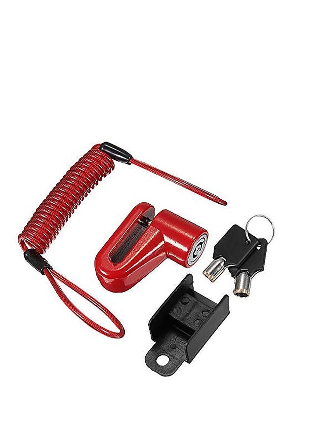 Scooter Anti-theft Steel Wire Lock Disc Brakes Wheels Locker