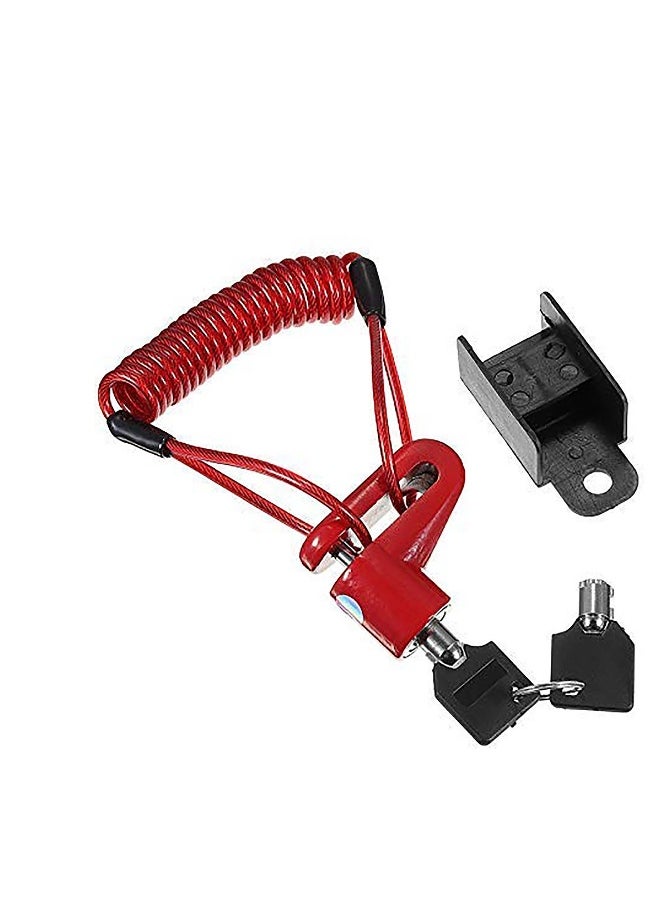 Scooter Anti-theft Steel Wire Lock Disc Brakes Wheels Locker