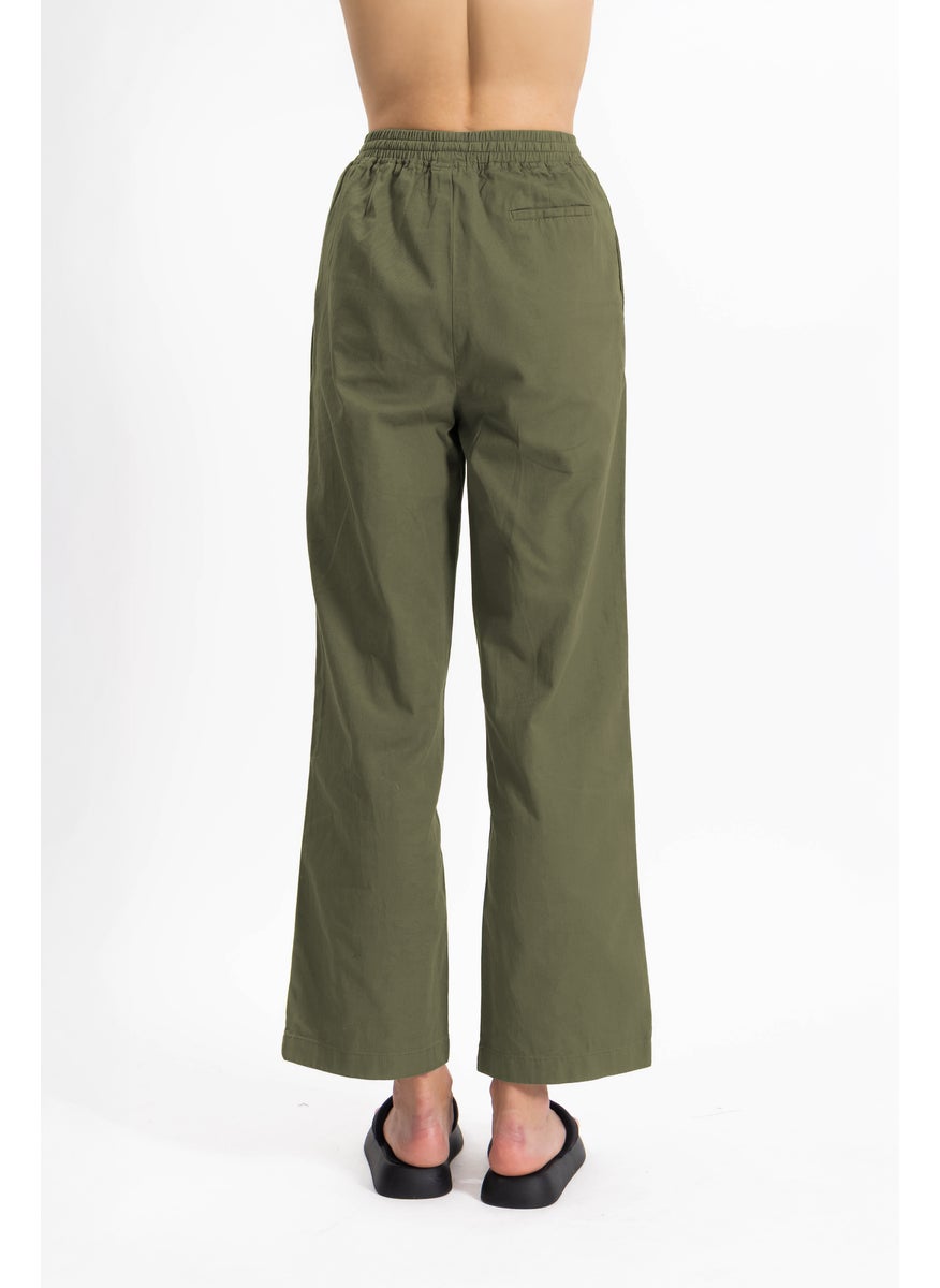 COMFORT STRAIGHT COTTON TROUSERS