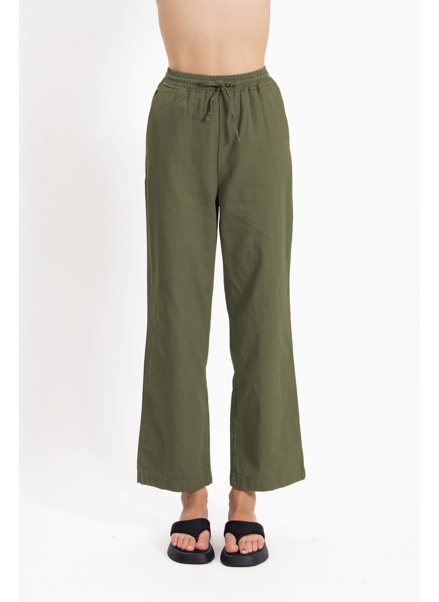COMFORT STRAIGHT COTTON TROUSERS