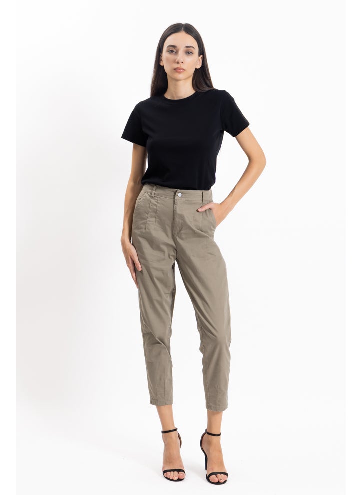 SLIM CROPPED COMFORT TROUSERS