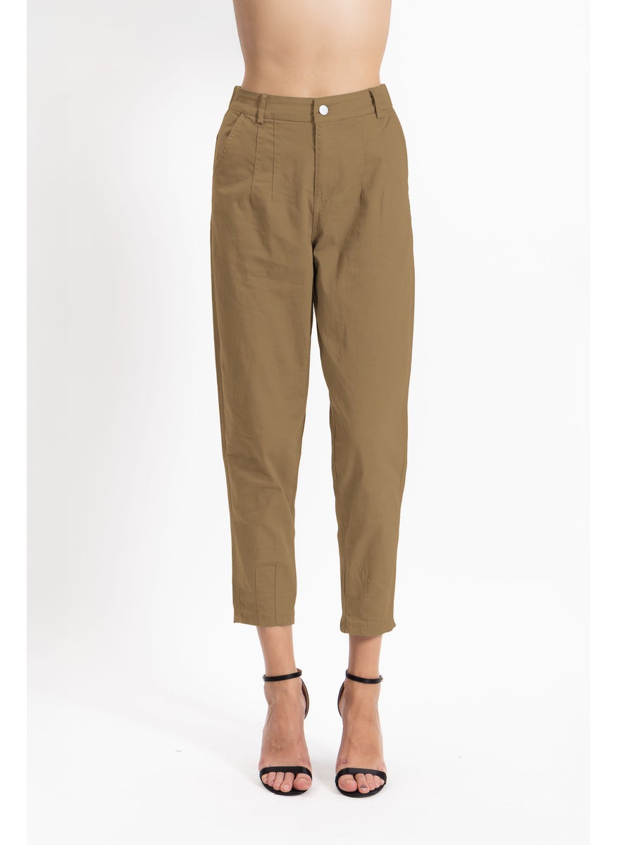 SLIM CROPPED COMFORT TROUSERS