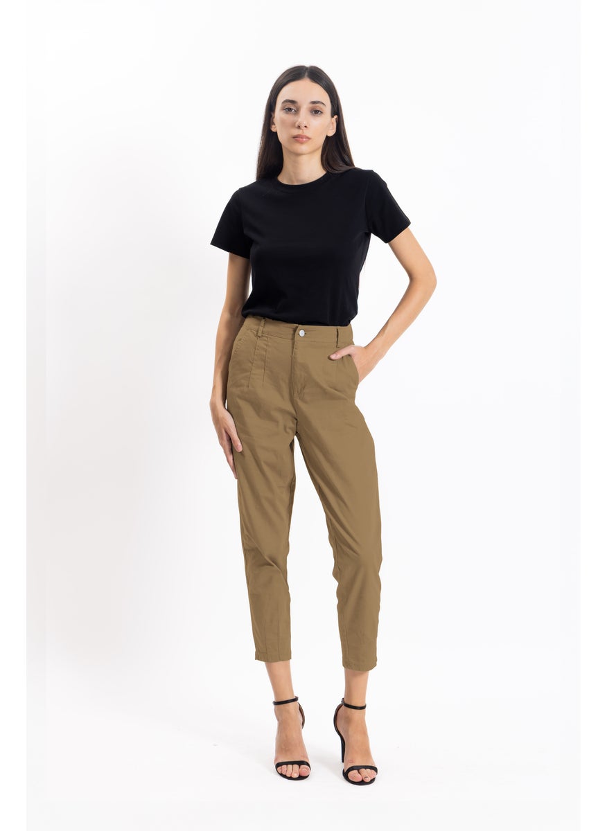 SLIM CROPPED COMFORT TROUSERS