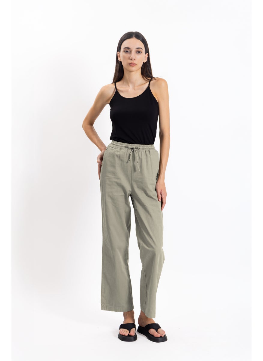 COMFORT STRAIGHT COTTON TROUSERS