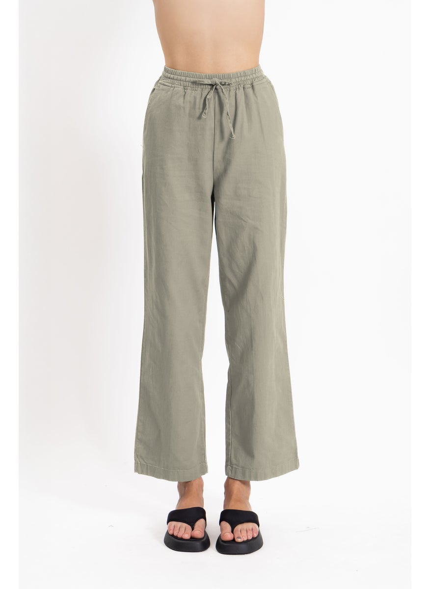 COMFORT STRAIGHT COTTON TROUSERS