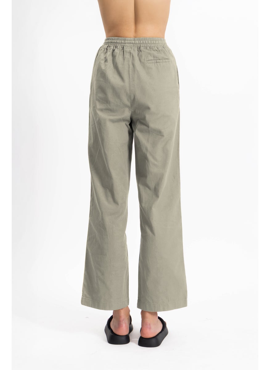 COMFORT STRAIGHT COTTON TROUSERS