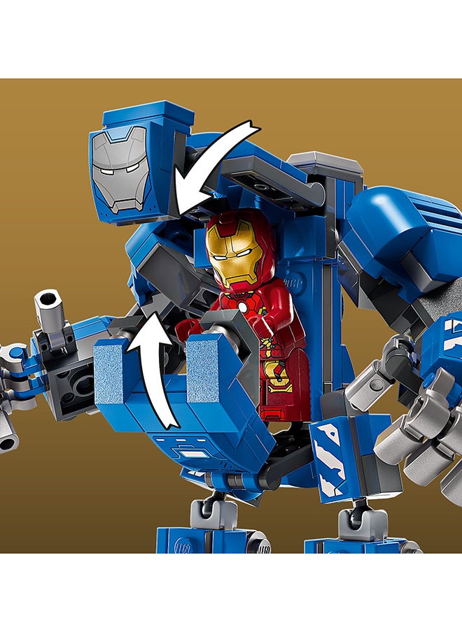 LEGO Marvel Iron Man’s Laboratory: Hall of Armour - Super Hero Building Toy with a Mech Figure, 5 Minifigures incl. Aldrich Killian & a Dum-E Robot - Avengers Gift for 8+ Year Old Boys & Girls 76315 (384 pieces)