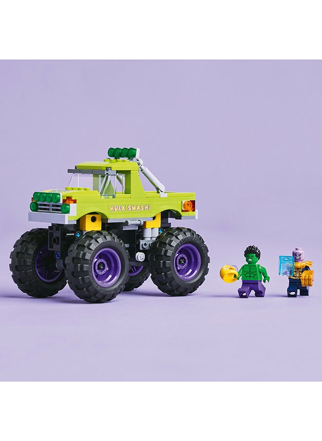 LEGO Marvel The Hulk Truck vs. Thanos - Super Hero Building Toy with a Monster Truck plus 2 Minifigures & Accessories incl. an Infinity Gauntlet - Collectible Set for 7+ Year Old Boys & Girls - 76312 (229 pieces)