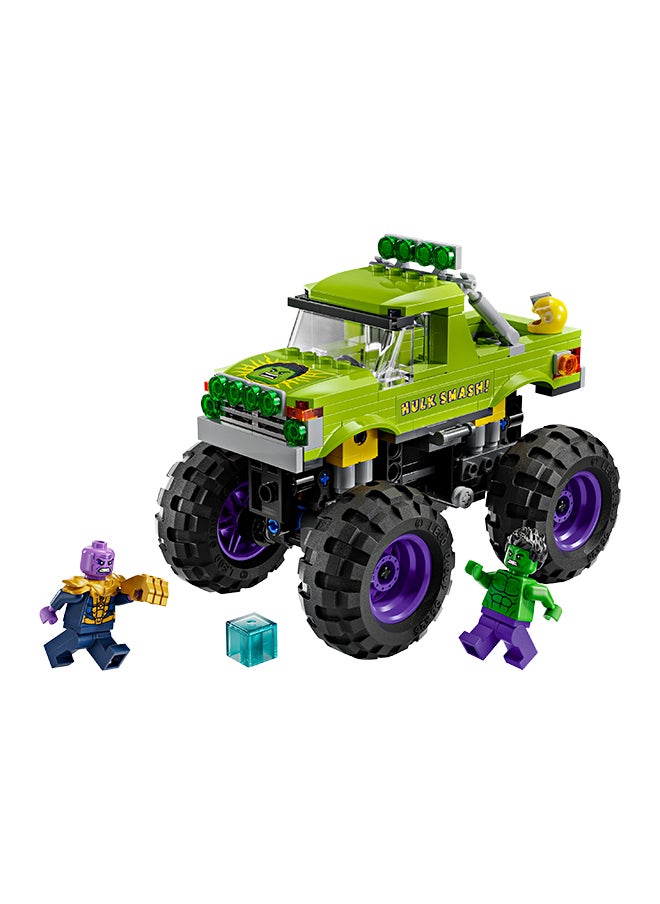 LEGO Marvel The Hulk Truck vs. Thanos - Super Hero Building Toy with a Monster Truck plus 2 Minifigures & Accessories incl. an Infinity Gauntlet - Collectible Set for 7+ Year Old Boys & Girls - 76312 (229 pieces)