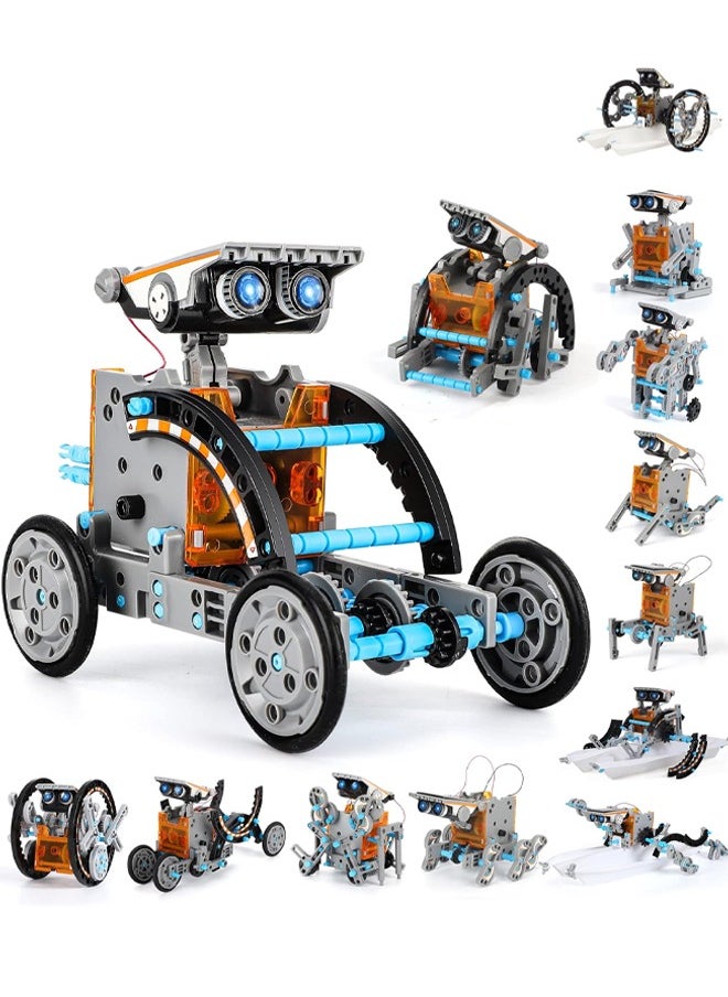 13-in-1 STEM Projects Solar Robot Toy for Kids Ages 8 - 12 Years Old, Building Science Educational Toys Birthday Gift for Kids Boys Girls