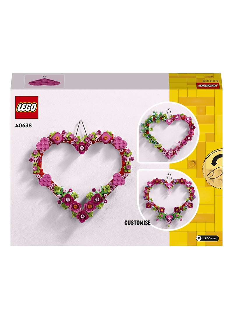 Heart Ornament Set - Building Toy for 9 Plus Year Old Girls & Boys - Kids' Bedroom Decoration or Wall Accessory - Mother's Day Gift Idea or Valentine's Decoration - 40638