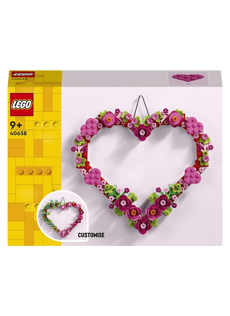 Heart Ornament Set - Building Toy for 9 Plus Year Old Girls & Boys - Kids' Bedroom Decoration or Wall Accessory - Mother's Day Gift Idea or Valentine's Decoration - 40638