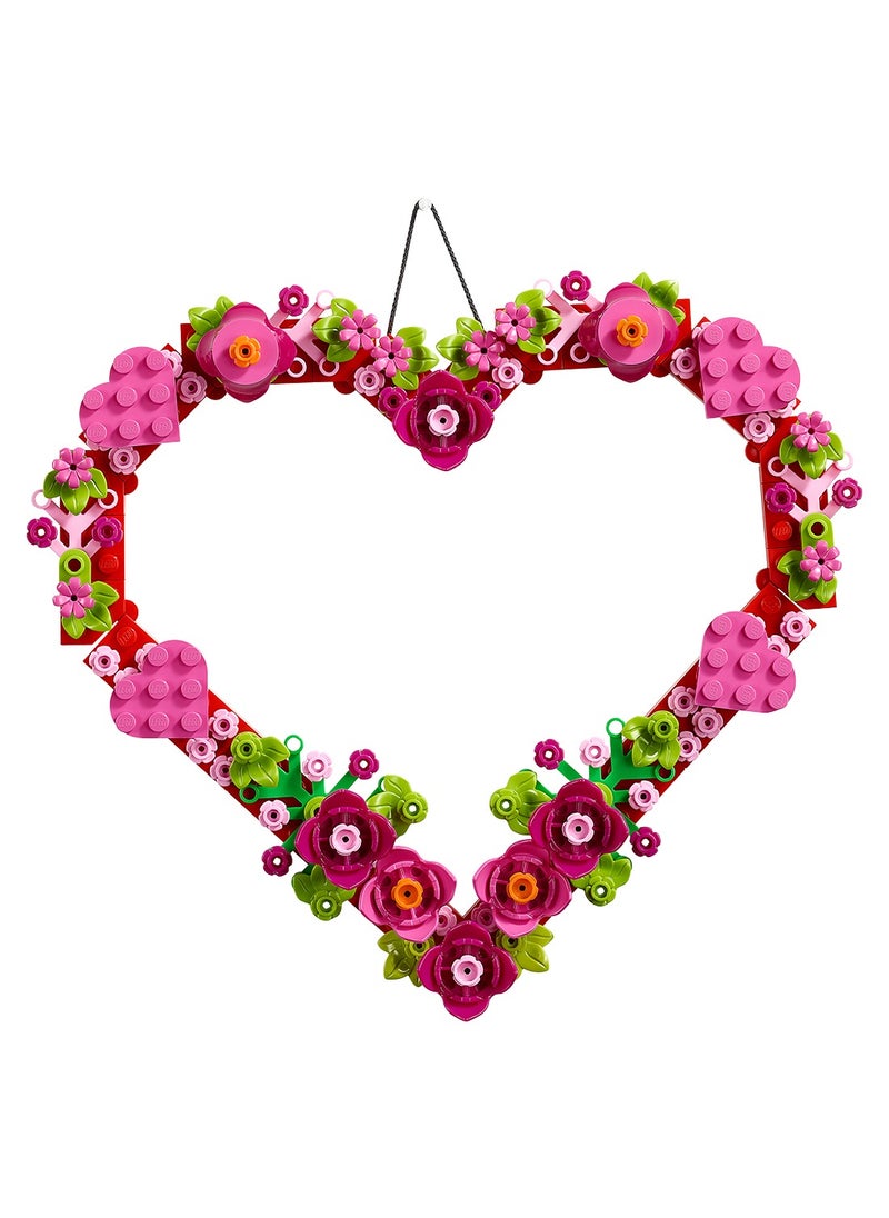 Heart Ornament Set - Building Toy for 9 Plus Year Old Girls & Boys - Kids' Bedroom Decoration or Wall Accessory - Mother's Day Gift Idea or Valentine's Decoration - 40638