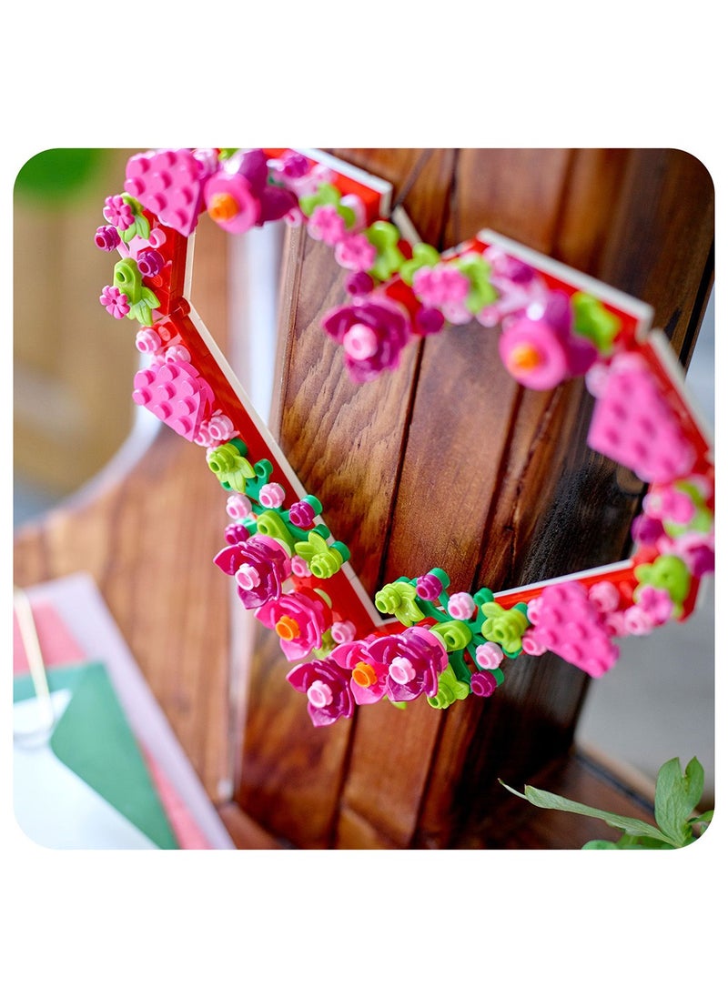 Heart Ornament Set - Building Toy for 9 Plus Year Old Girls & Boys - Kids' Bedroom Decoration or Wall Accessory - Mother's Day Gift Idea or Valentine's Decoration - 40638