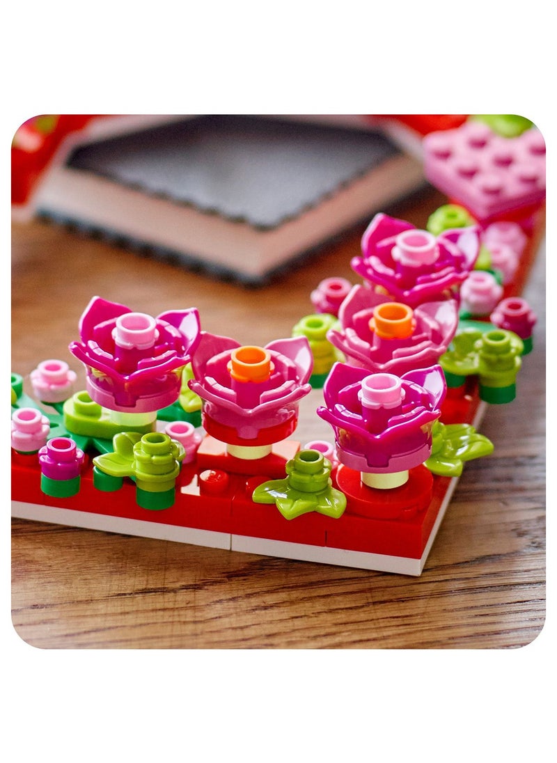 Heart Ornament Set - Building Toy for 9 Plus Year Old Girls & Boys - Kids' Bedroom Decoration or Wall Accessory - Mother's Day Gift Idea or Valentine's Decoration - 40638
