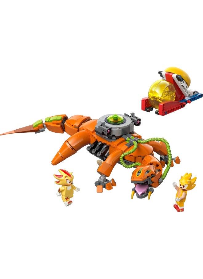 Sonic the Hedgehog Super Shadow vs. Biolizard Set, Building Toy Includes 3 Video Game Characters and a Chaos Emerald, Gifts for Gamers, Boys and Girls aged 9 Plus 77003 (419 pieces)