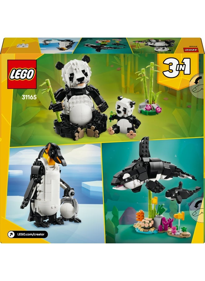 Creator 3in1 Wild Animals: Panda Family Toy Playset 31165 (626) Pieces