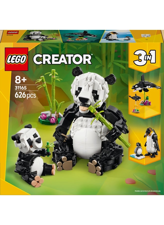 Creator 3in1 Wild Animals: Panda Family Toy Playset 31165 (626) Pieces