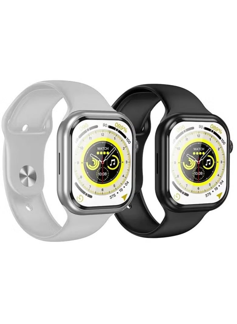 HOCO Y23 Smartwatch Sports Calling Edition – 2.02-Inch Full Touch Display, Bluetooth Calling, Heart Rate & Sleep Monitoring, Fitness Tracker with Step Counter, Sedentary Alert & Smart Notifications – Waterproof Wearable for Men & Women – White