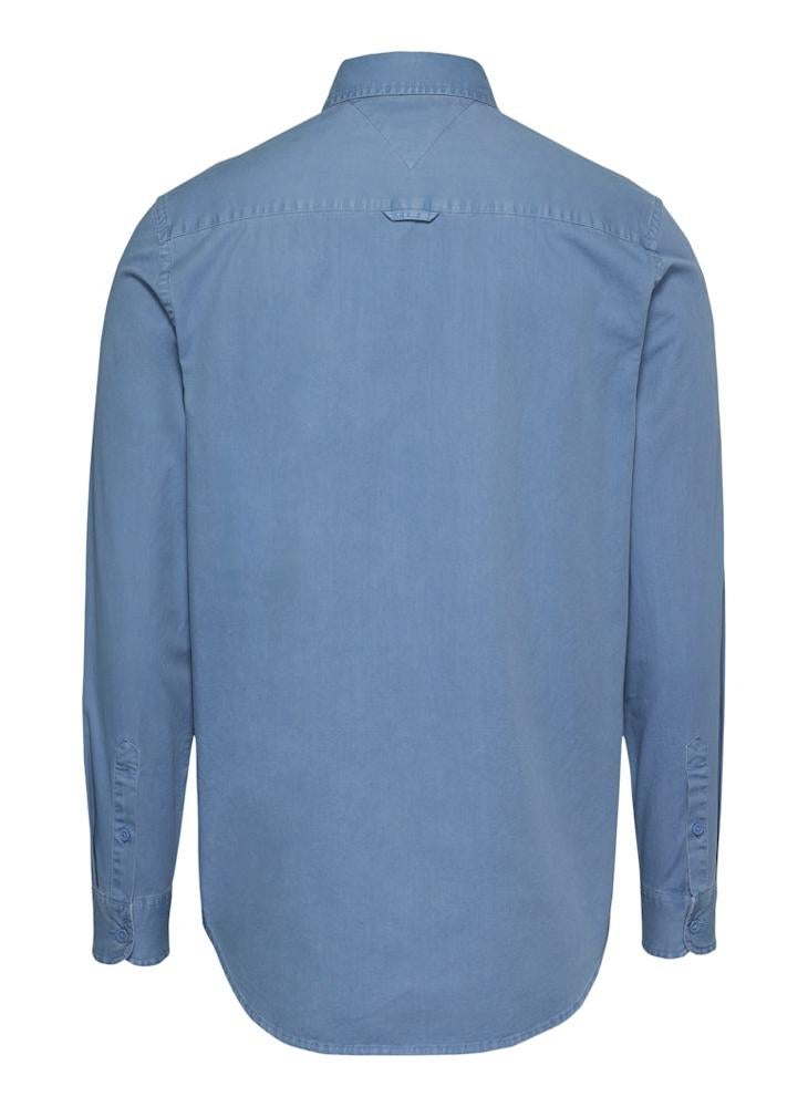 Regular Fit Washed Twill Long Sleeve Shirt
