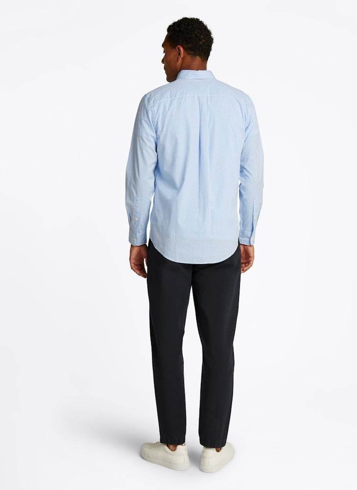 Regular Fit Flex Cotton Poplin Gingham Shirt