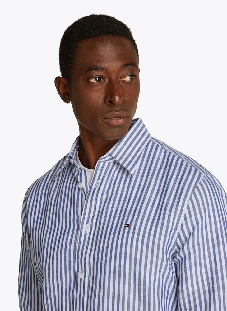 Slim Cotton Linen Shirt