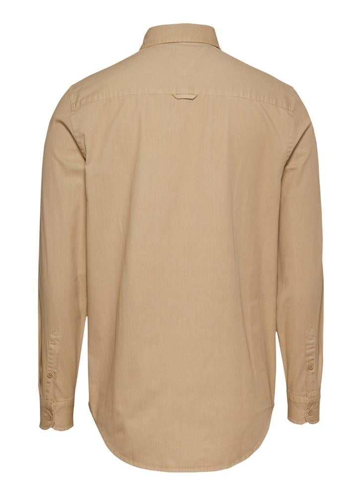 Regular Fit Washed Twill Long Sleeve Shirt