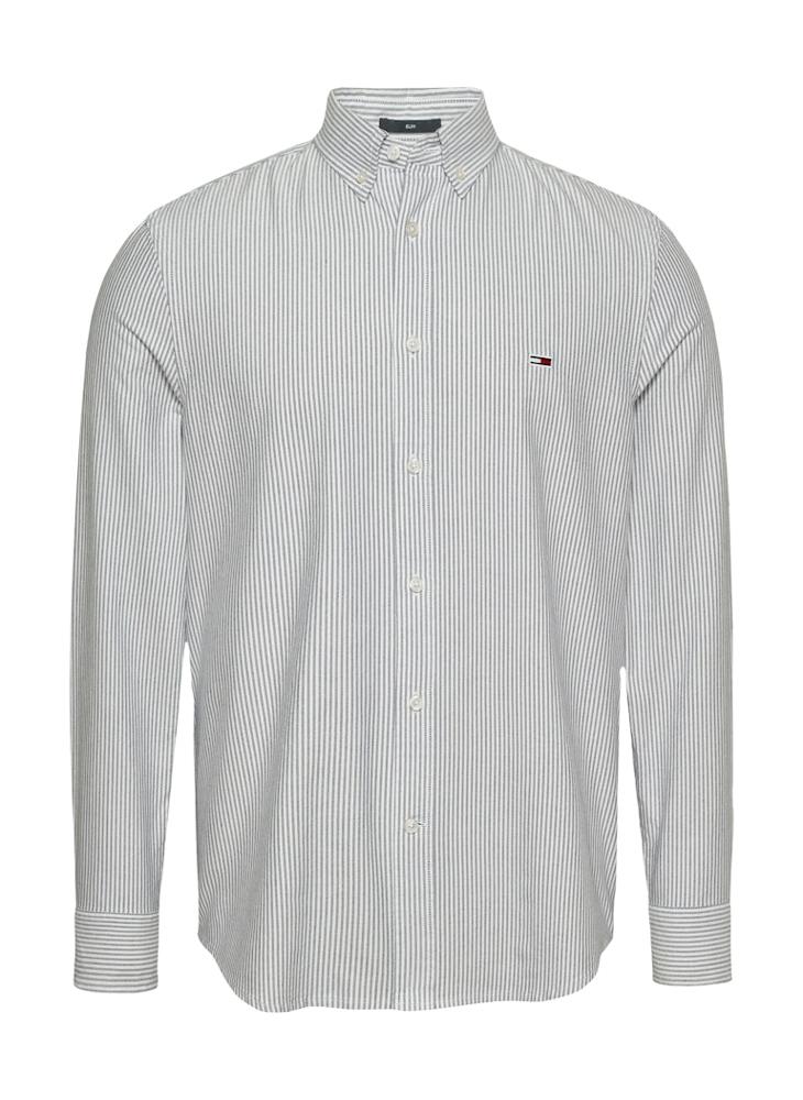 Slim Cotton Stripe Oxford Shirt